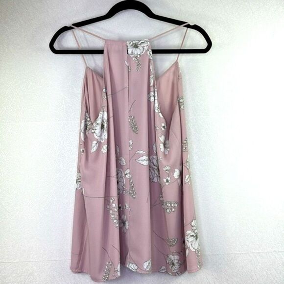 Express Barcelona Reversible Floral Halter Tank L - Picture 5 of 5